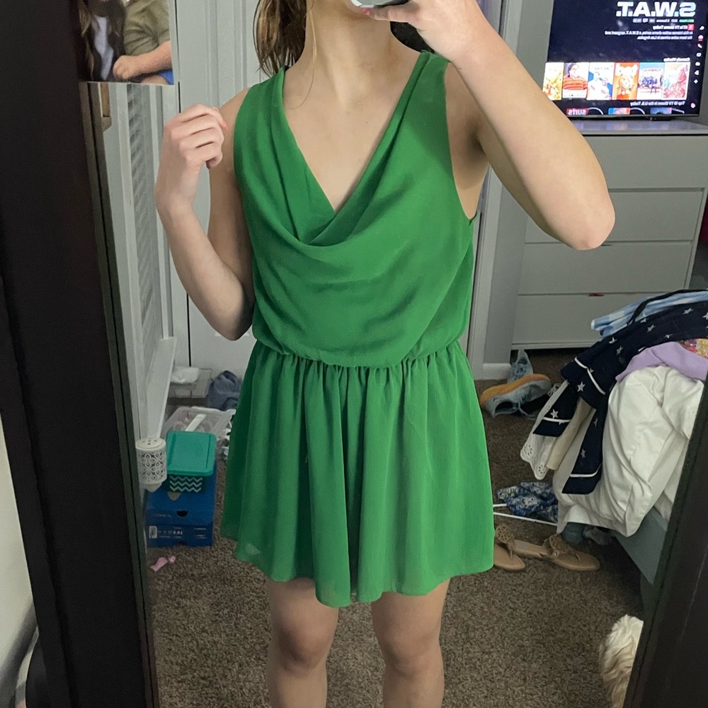 green romper